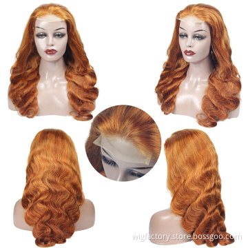 13*4 lace frontal 350 ombre human hair wigs, pre plucked bleached knots human hair wig, ombre human hair wig 30 inches
